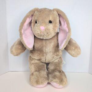 Build A Bear Bunny Rabbit Easter Tan Pink Floppy Ears 15" Plush Stuffed Animal